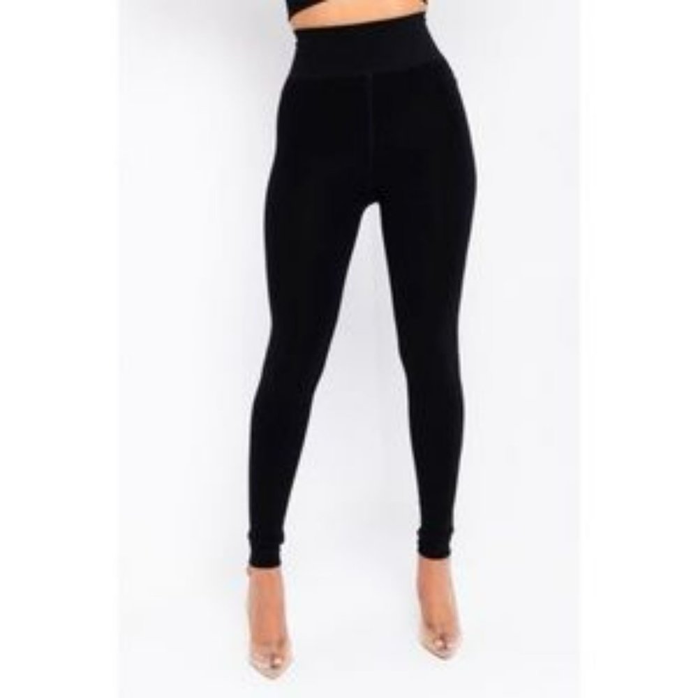 AKIRA #WARMAF Fleece Leggings Black O/S